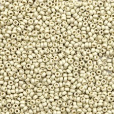 Miyuki rocailles Perlen 15/0 - Duracoat galvanized matte silver 15-4201F